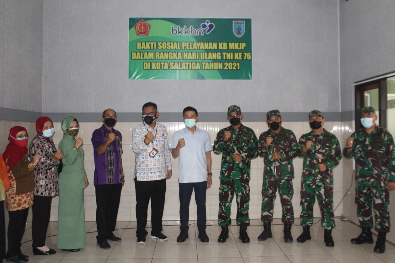 Sambut HUT TNI Ke-76, Tim Monitoring BKKBN Propinsi Jateng Kunjungi  RST Dr Asmir Salatiga 